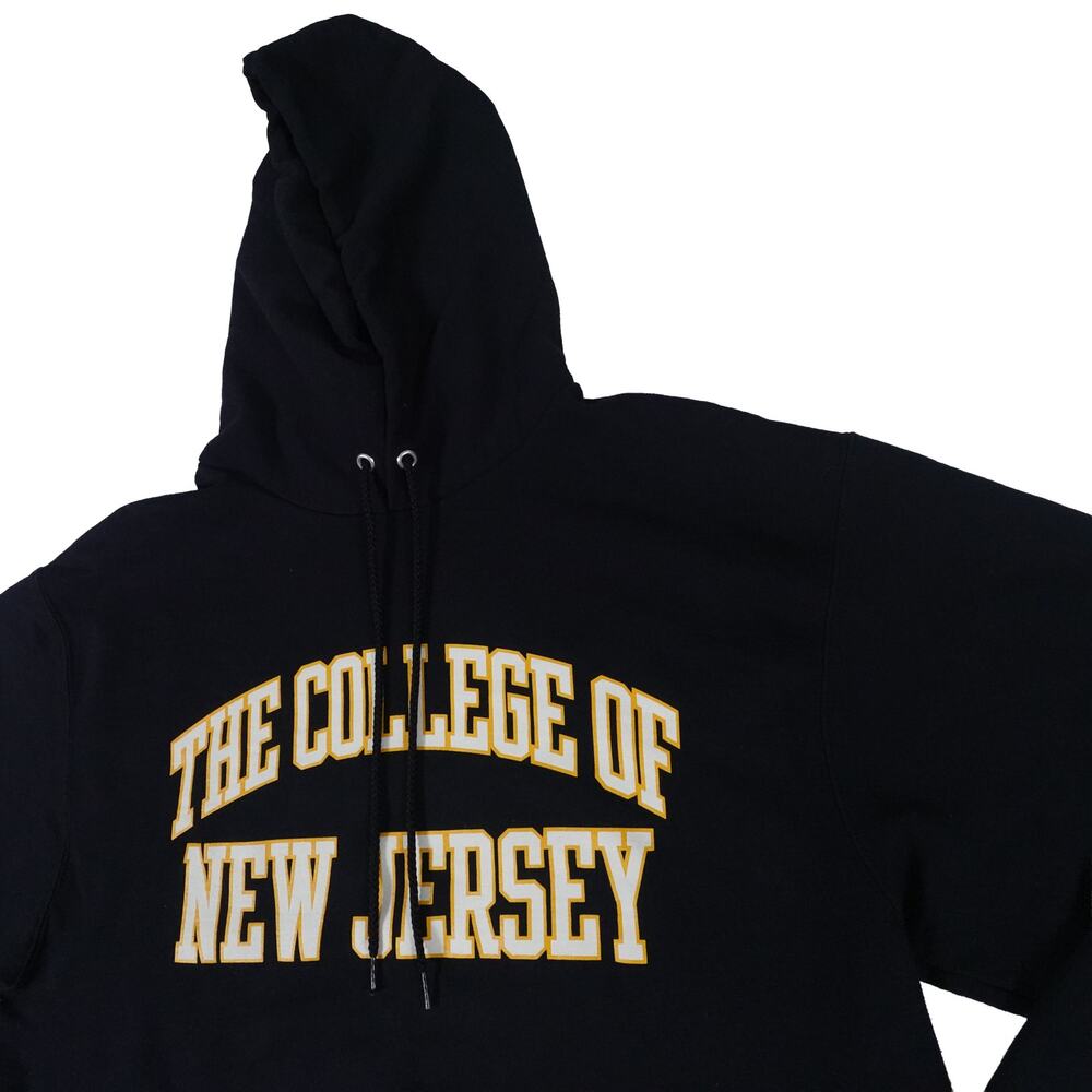 The College of New Jersey Champion Vintage NJ Back Graphic Hoodie Men's Large